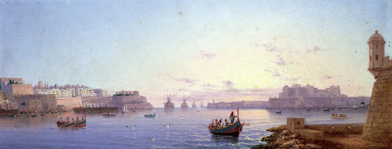 Grand Harbour, Valletta (board) tekijältä Luigi Maria Galea
