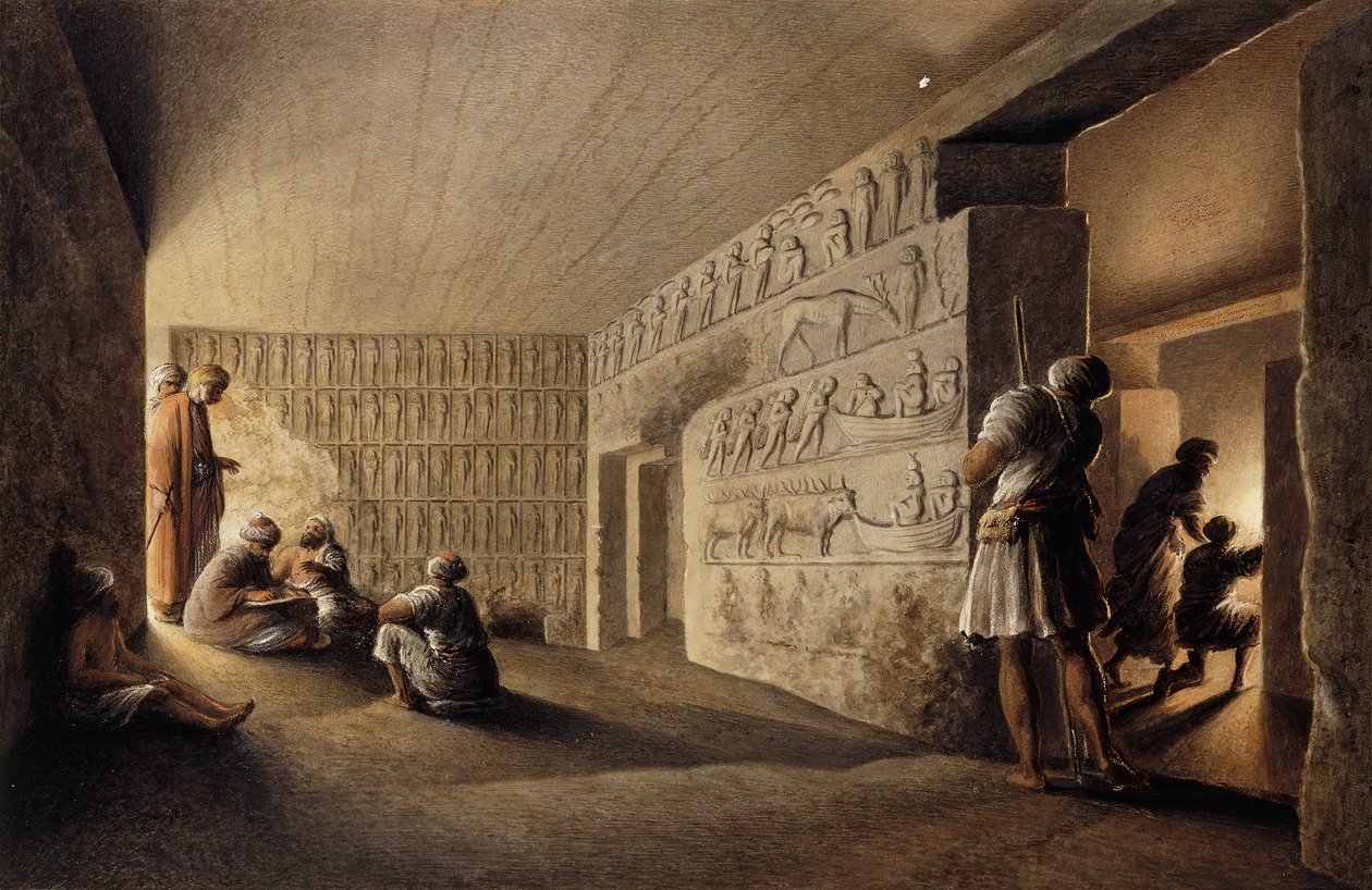 Figuurit egyptiläisissä haudoissa, tekijältä Luigi Mayer