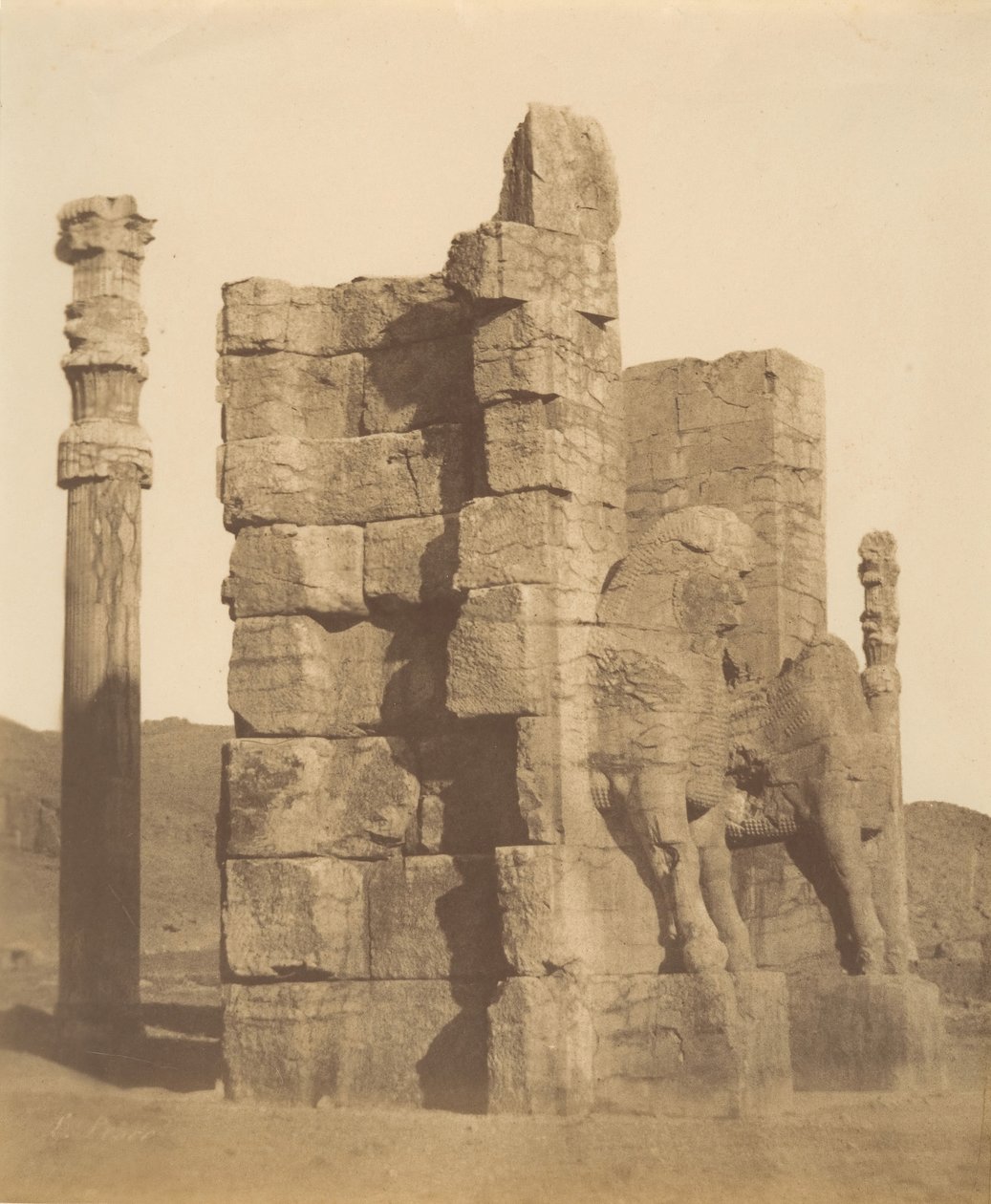 10 [Porta de totes les nacions, Persèpolis, Fars], dècades 1840-60. finlandès tekijältä Luigi Pesce