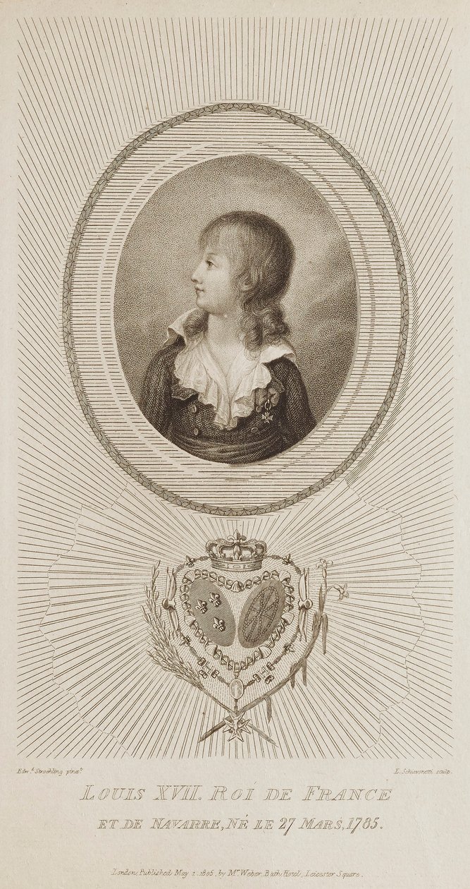 Ludvig XVII, Ranskan kuningas tekijältä Luigi Schiavonetti