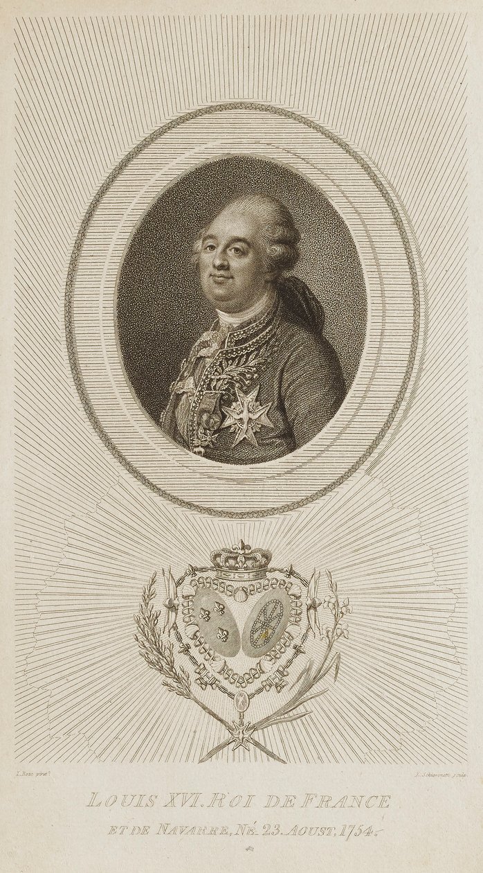 Ludvig XVI, Ranskan kuningas tekijältä Luigi Schiavonetti