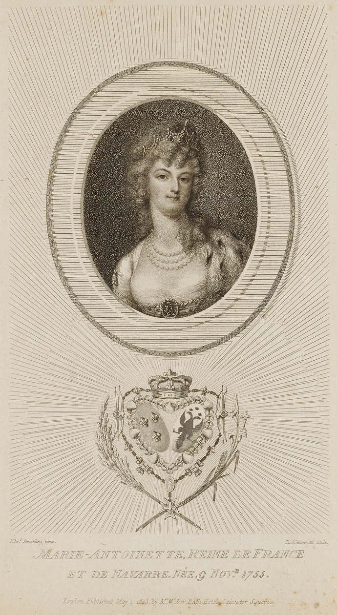 Marie Antoinette, Ranskan kuningatar tekijältä Luigi Schiavonetti