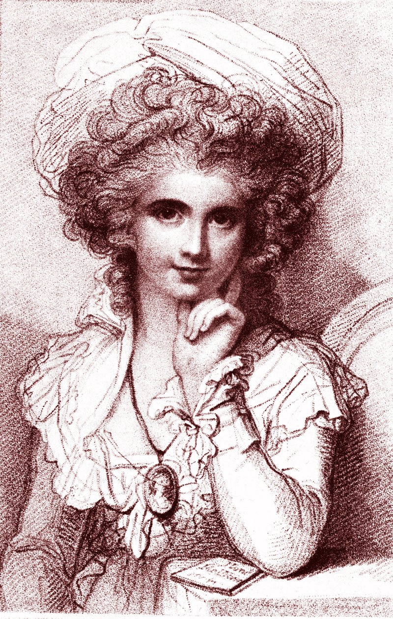 Marie COSWAY (1760-1838), englantilainen italialainen taidemaalari. Kaiverrus Luigi Schiavonetti (1765-1810), R. Cosway. 1930 tekijältä Luigi Schiavonetti