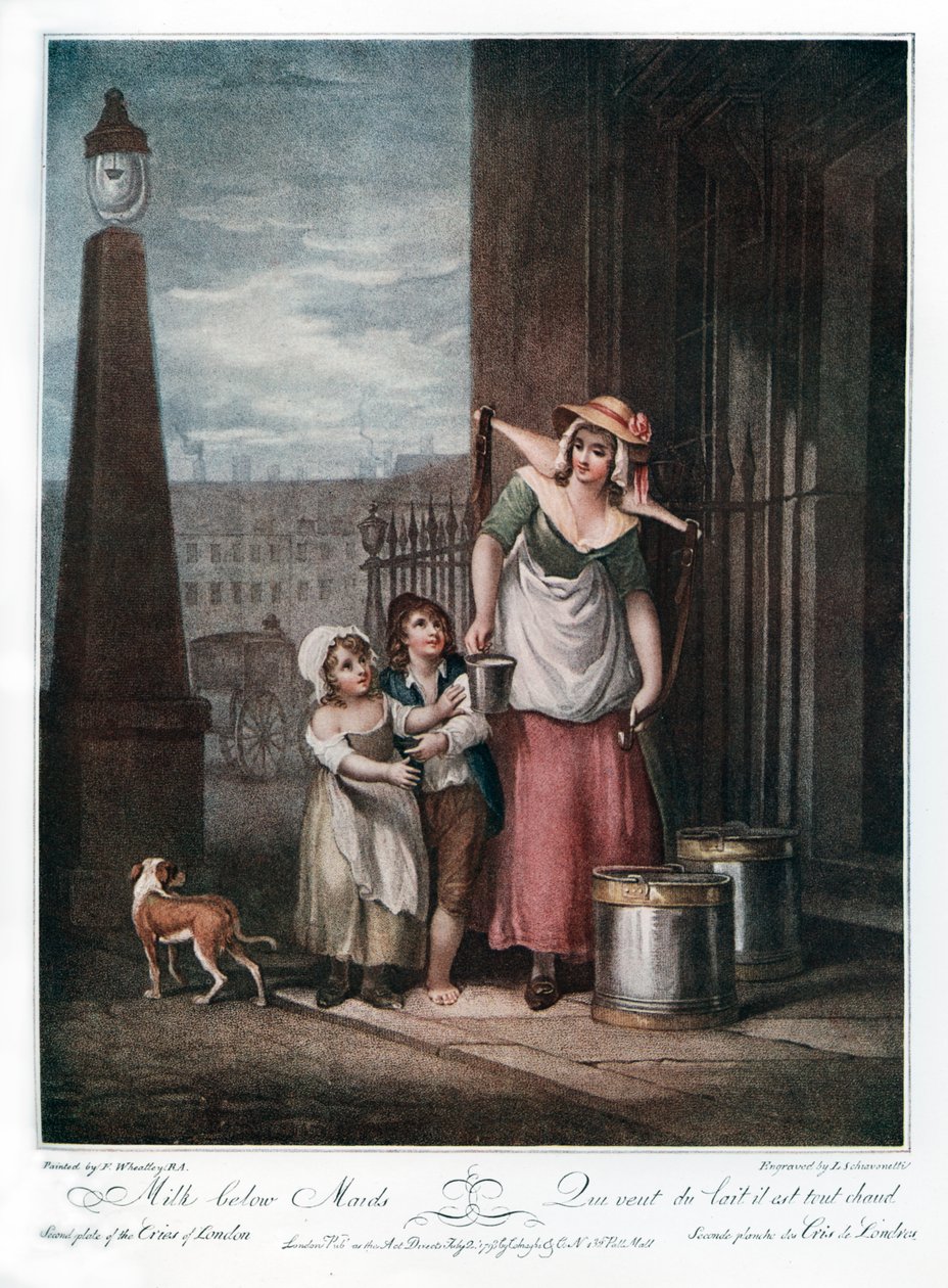 Maito piikojen alla, 1793. tekijältä Luigi Schiavonetti