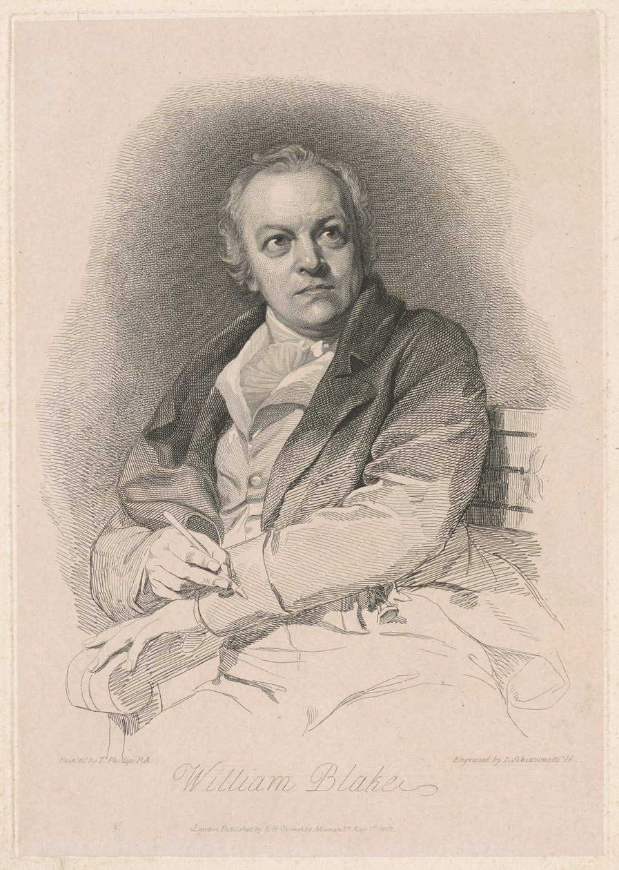 William Blake tekijältä Luigi Schiavonetti, after Thomas Phillips, R.A.