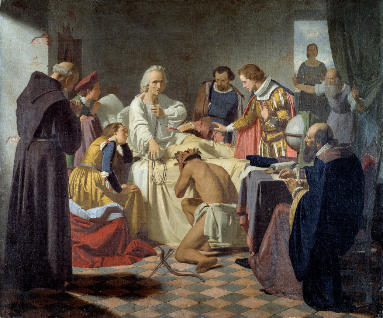Navigaattori ja tutkimusmatkailija Kristoffer Kolumbus (Christopher Columbus tekijältä Luigi Sciallero