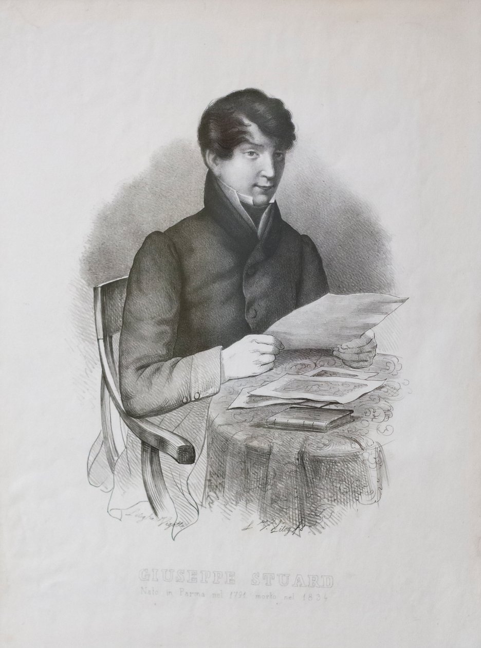 Muotokuva Giuseppe Stuard (acquaforte) tekijältä Luigi Vigotti