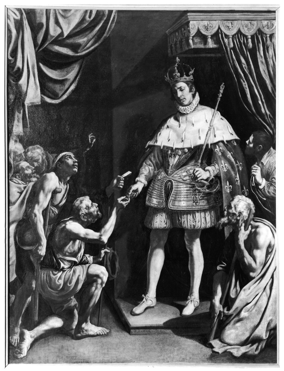 St. Louis (1214-70) Almujen jako, n. 1615-20 tekijältä Luis Tristan de Escamilla