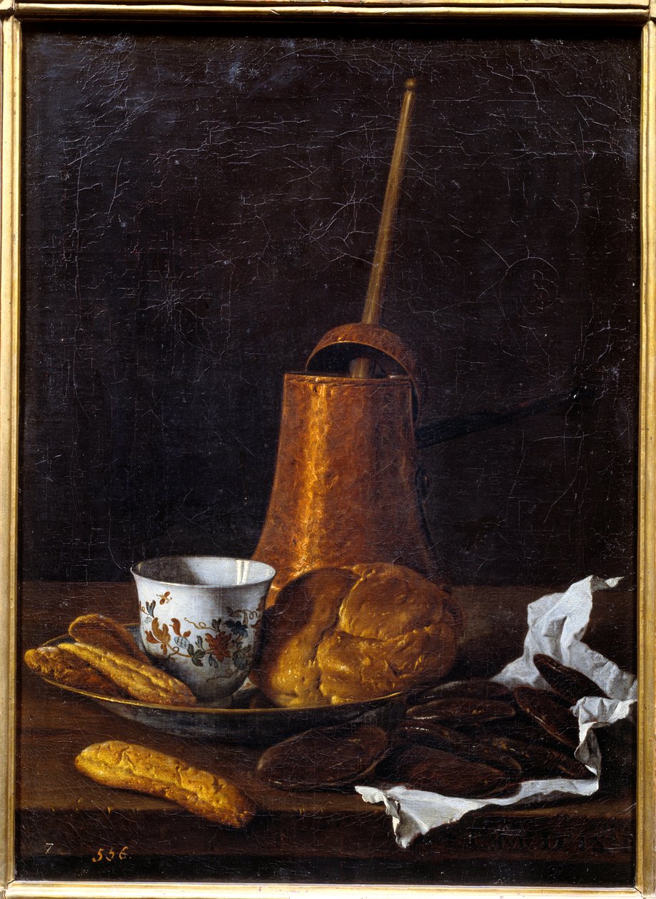 Suklaa. Luis Melendezin (1716 - 1780) maalaus, espanjalainen koulu tekijältä Luis Egidio Menendez or Melendez