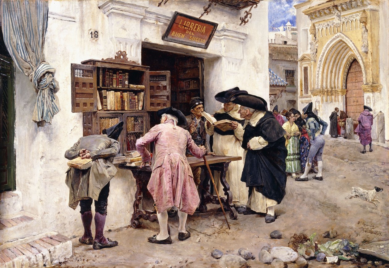 Bibliofiilit, 1879 tekijältä Luis Jimenez y Aranda