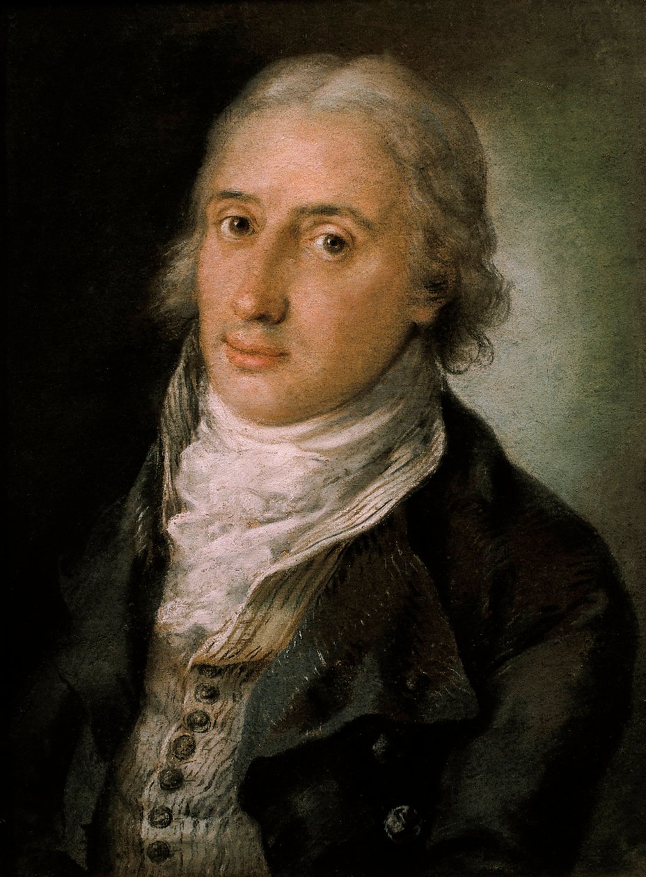 Leandro Fernandez de Moratinin (1760-1828), espanjalaisen runoilijan ja näytelmäkirjailijan muotokuva tekijältä Luis Paret y Alcazar