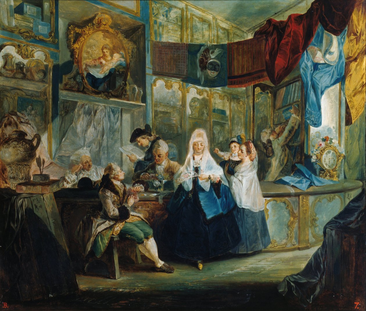 Kauppa, 1772 tekijältä Luis Paret y Alcazar
