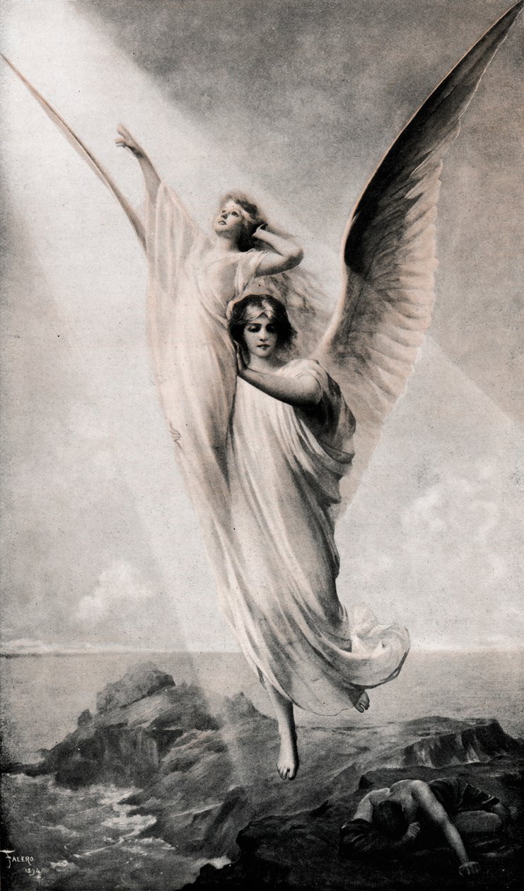 "Ihmisen sielu", 1894, 1911 tekijältä Luis Riccardo Falero