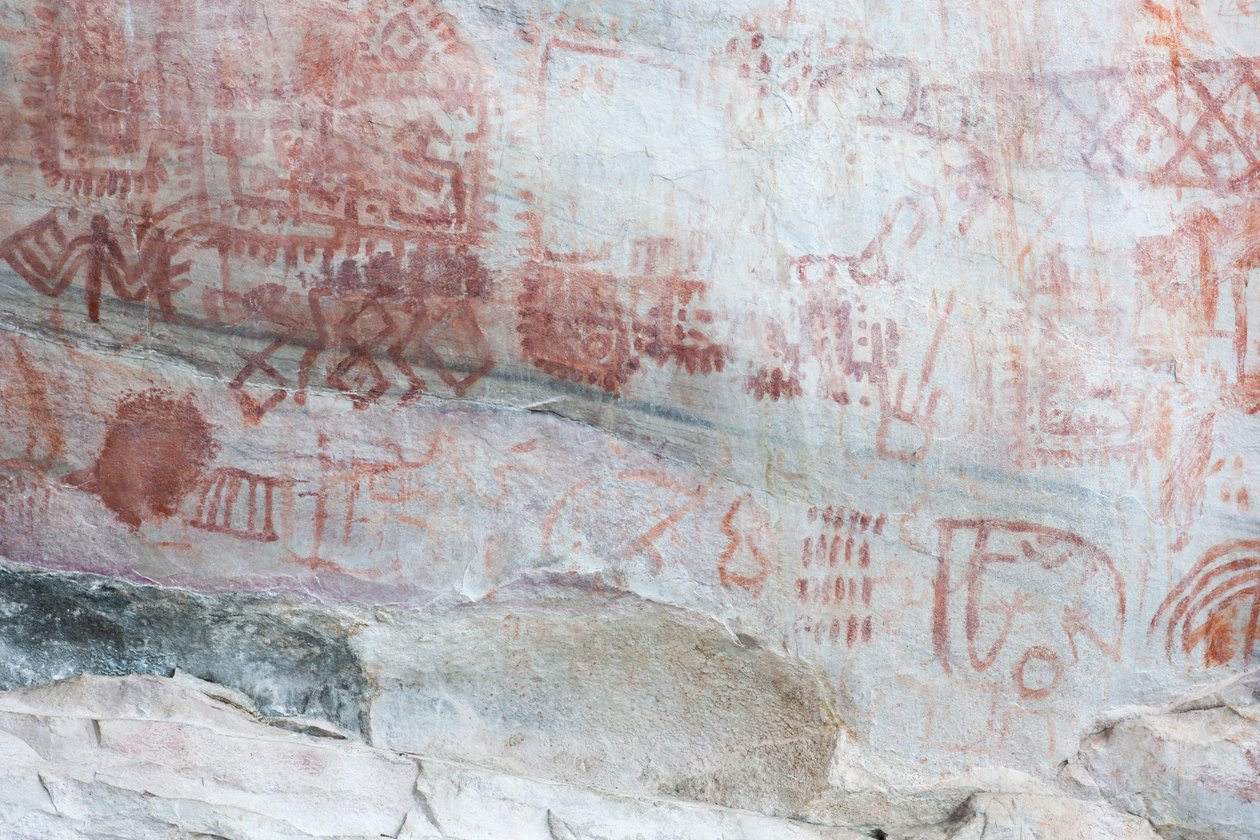 Piktografia, Faical, San Ignacio, Cajamarca, Peru, 2015. tekijältä Luis Rosendo.