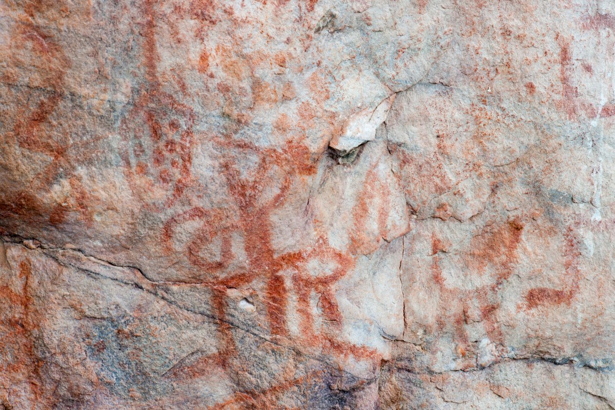 Piktografia, Faical, San Ignacio, Cajamarca, Peru, 2015. tekijältä Luis Rosendo.