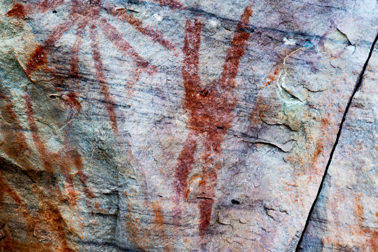 Piktografia, Faical, San Ignacio, Cajamarca, Peru, 2015. tekijältä Luis Rosendo.