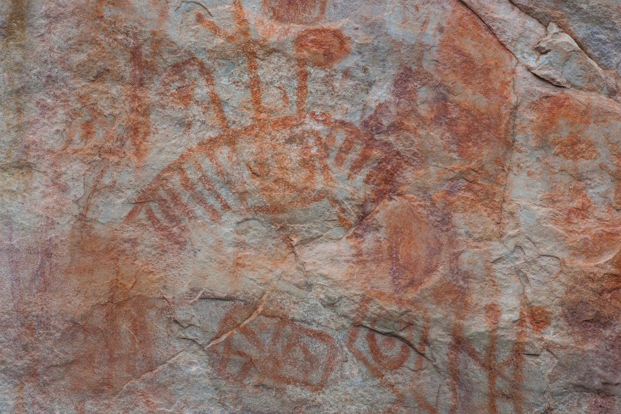 Piktografia, Faical, San Ignacio, Cajamarca, Peru, 2015. tekijältä Luis Rosendo.