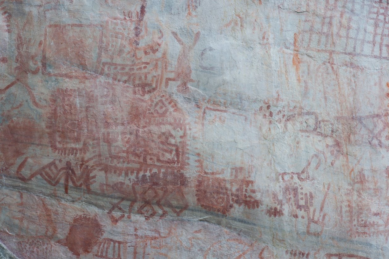 Piktografia, Faical, San Ignacio, Cajamarca, Peru, 2015. tekijältä Luis Rosendo.