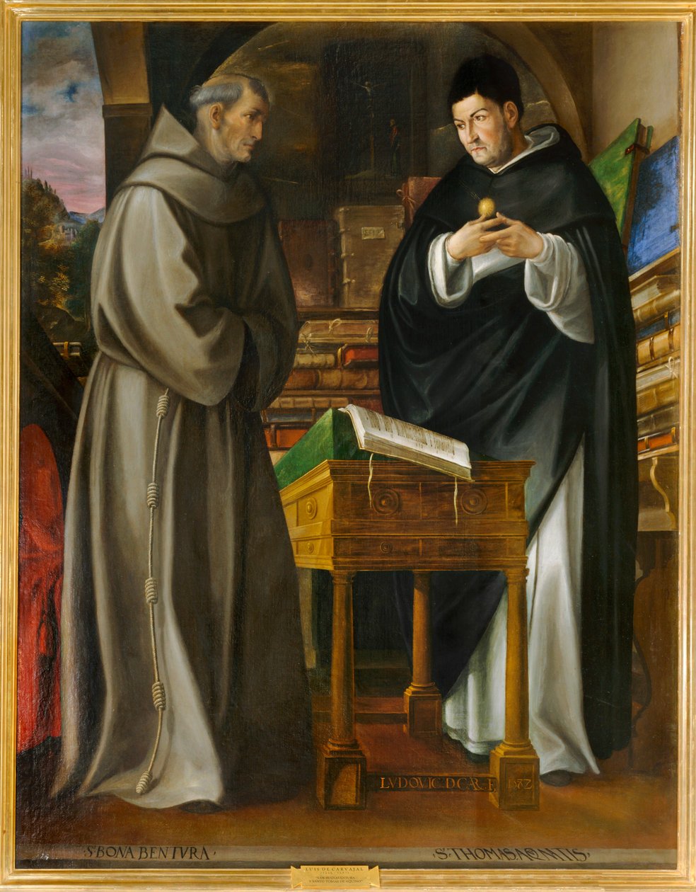 Saint Bonaventura ja Saint Thomas Aquinas. 10034567 ... tekijältä Luis de Carvajal