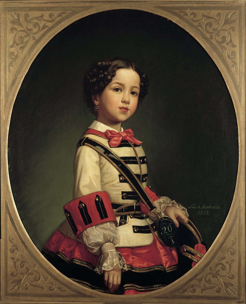 Markiisi Maria Cristina de Roncali ja Gaviria tekijältä Luis de Madrazo y Kuntz