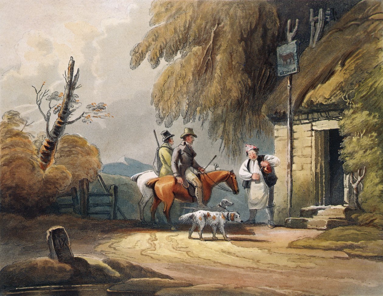 Urheilijat virkistävät, pubi. kirjoittanut J. Hassell, 1812 tekijältä Luke after Clennell