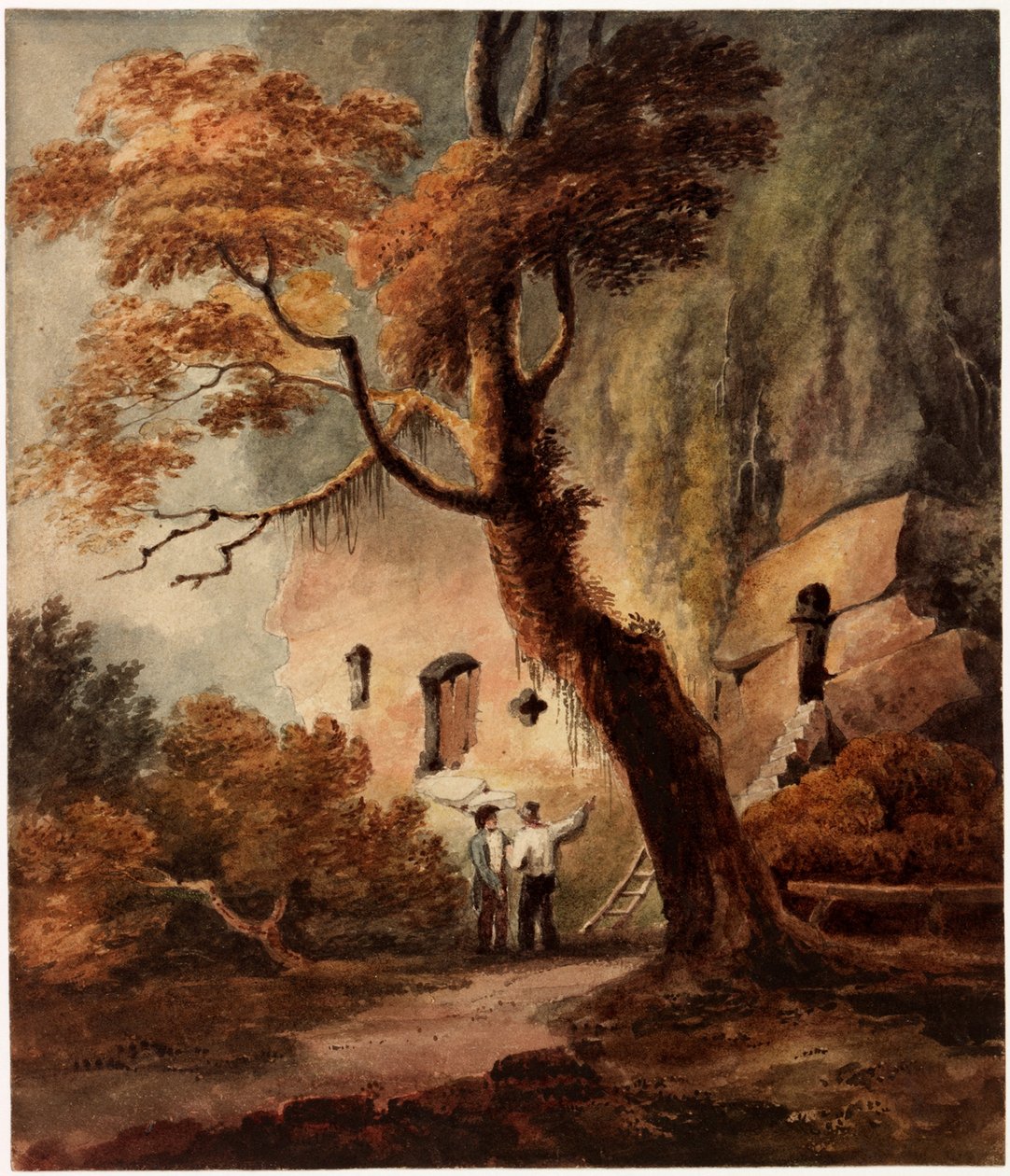 Warkworth Hermitage (vartalon väri) tekijältä Luke Clennell