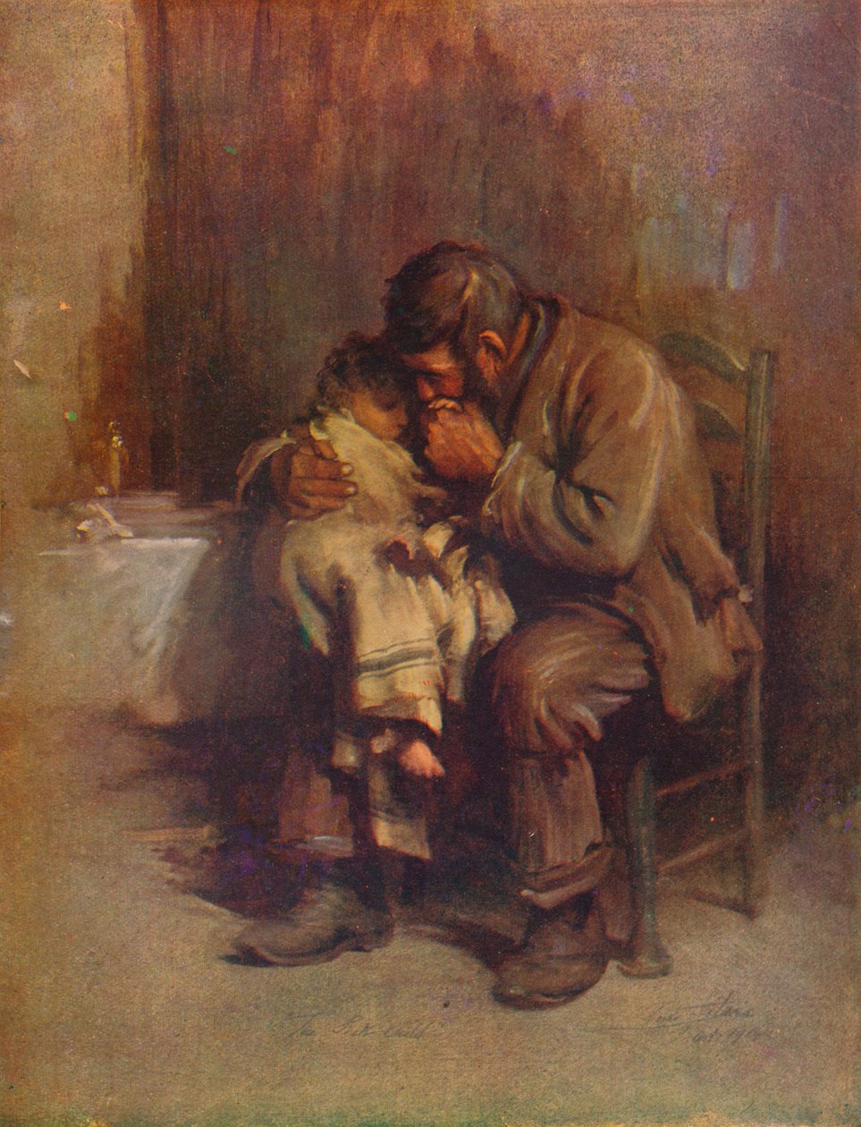 "Äititön", 1899, 1914 tekijältä Luke Fildes