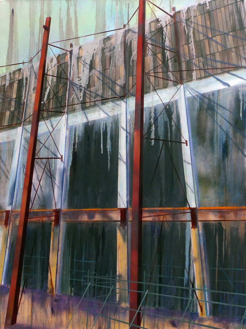WorkinProgress 14, 2016 (öljy kankaalle) tekijältä Luke M Walker