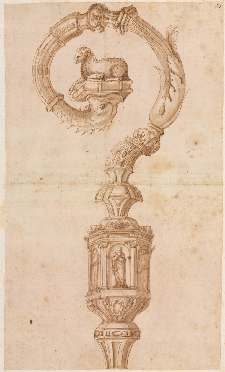 Suunnittelu Crozierille, 1500-luvun puoliväli. tekijältä Luzio Romano