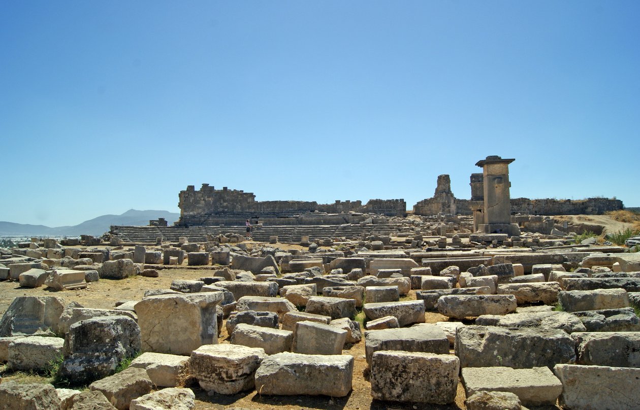 Näkymä kaivauksista Agoralta, Xanthos, Turkki tekijältä Lycian