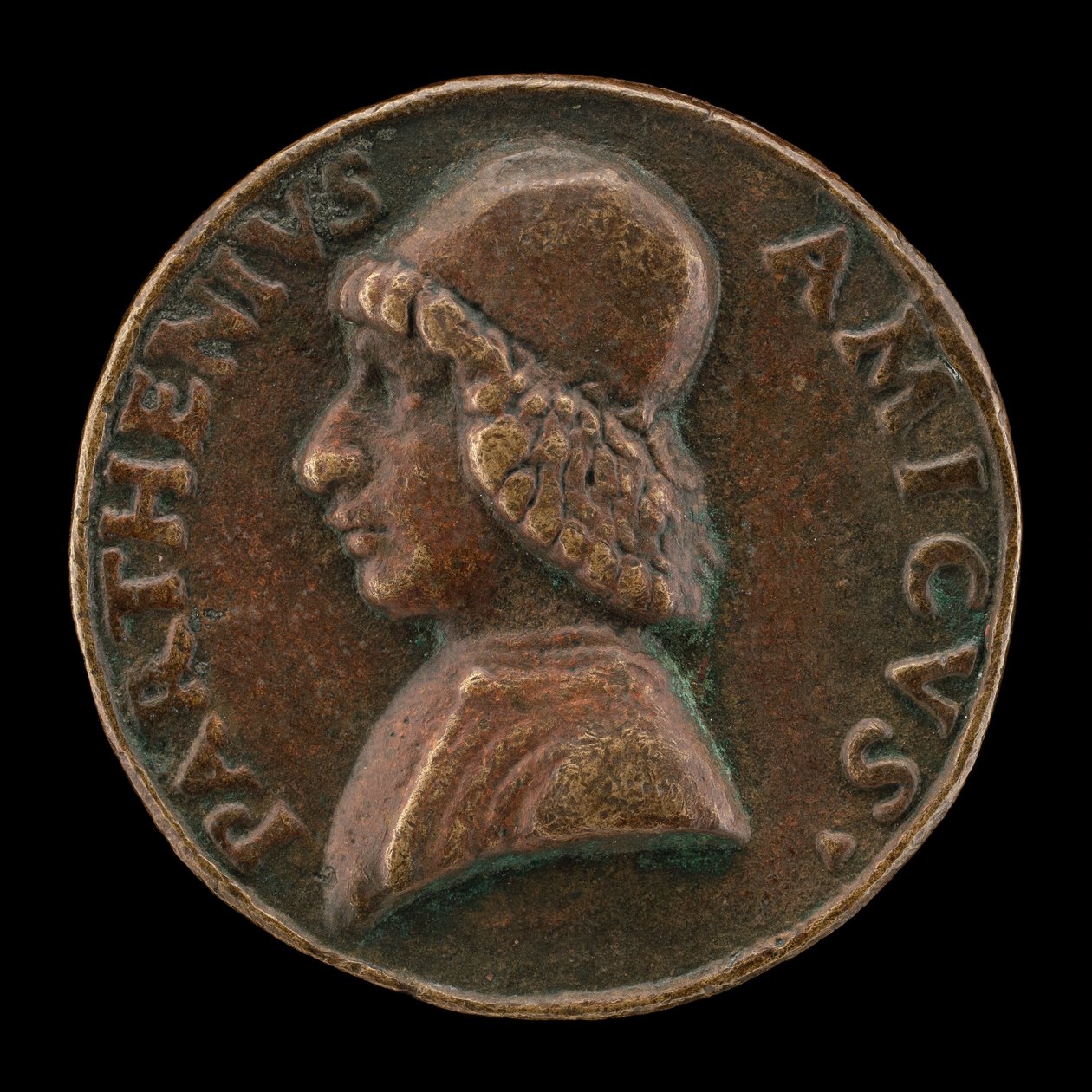 Bartolommeo Partenio, toiminut 1480-1485, humanisti [kääntöpuoli]. tekijältä Lysippus Junior