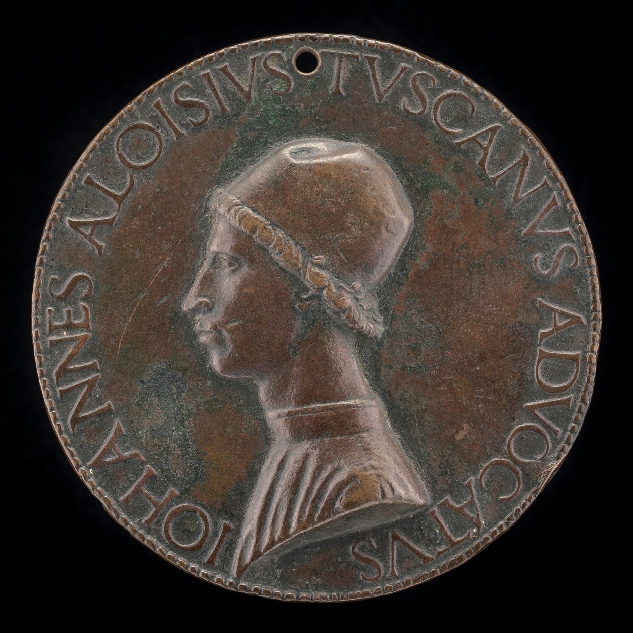 Giovanni Alvise Toscani, n. 1450-1478, Milanolainen lakimies, konsistorin asianajaja ... [kääntöpuoli]. tekijältä Lysippus Junior