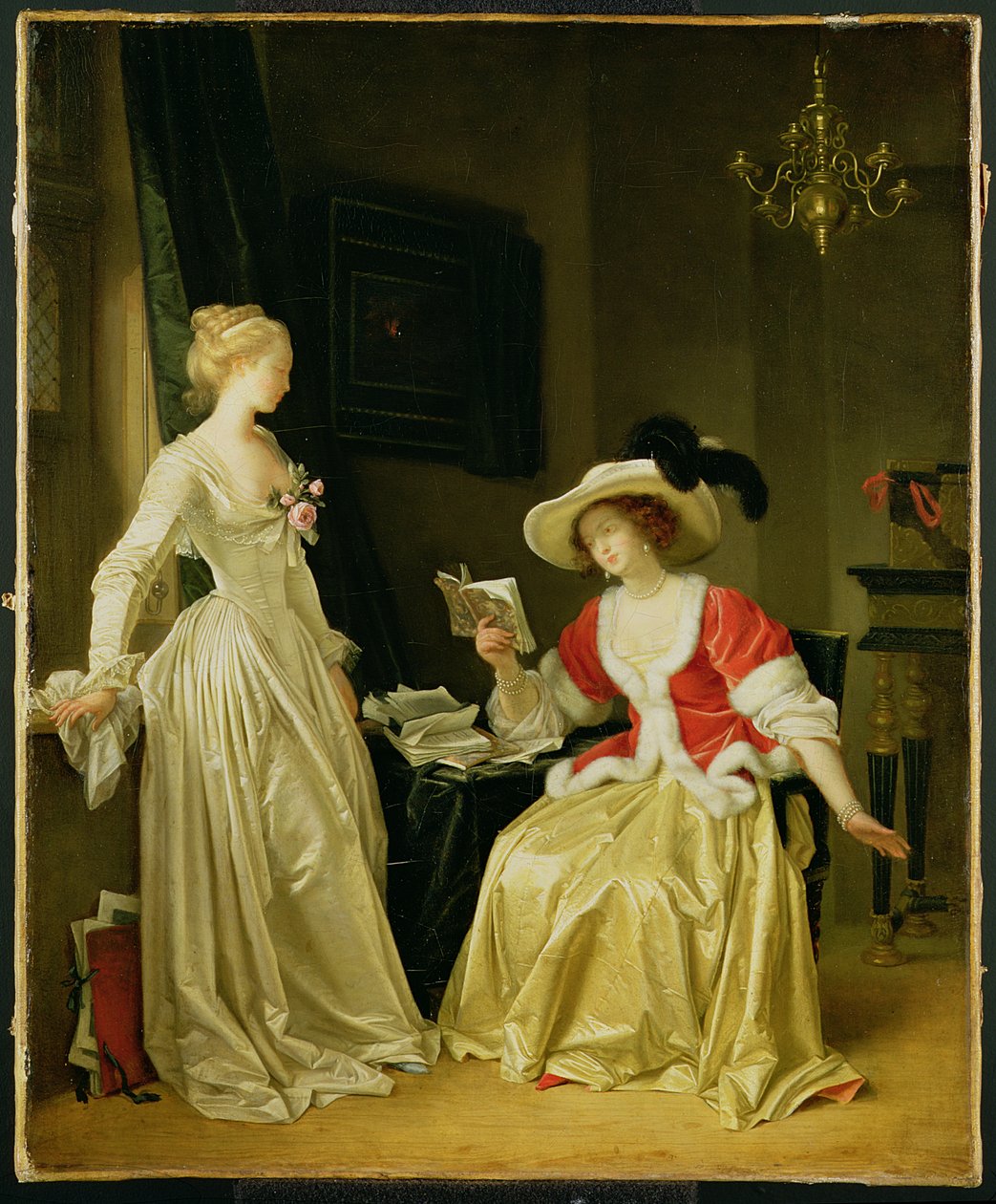 Lukija, n. 1788 tekijältä M. and Fragonard, J. Gerard