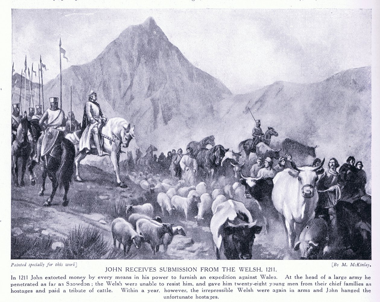 John saa lähetyksen Walesin AD1211:stä, 1920-luvulta tekijältä M. Mackinlay