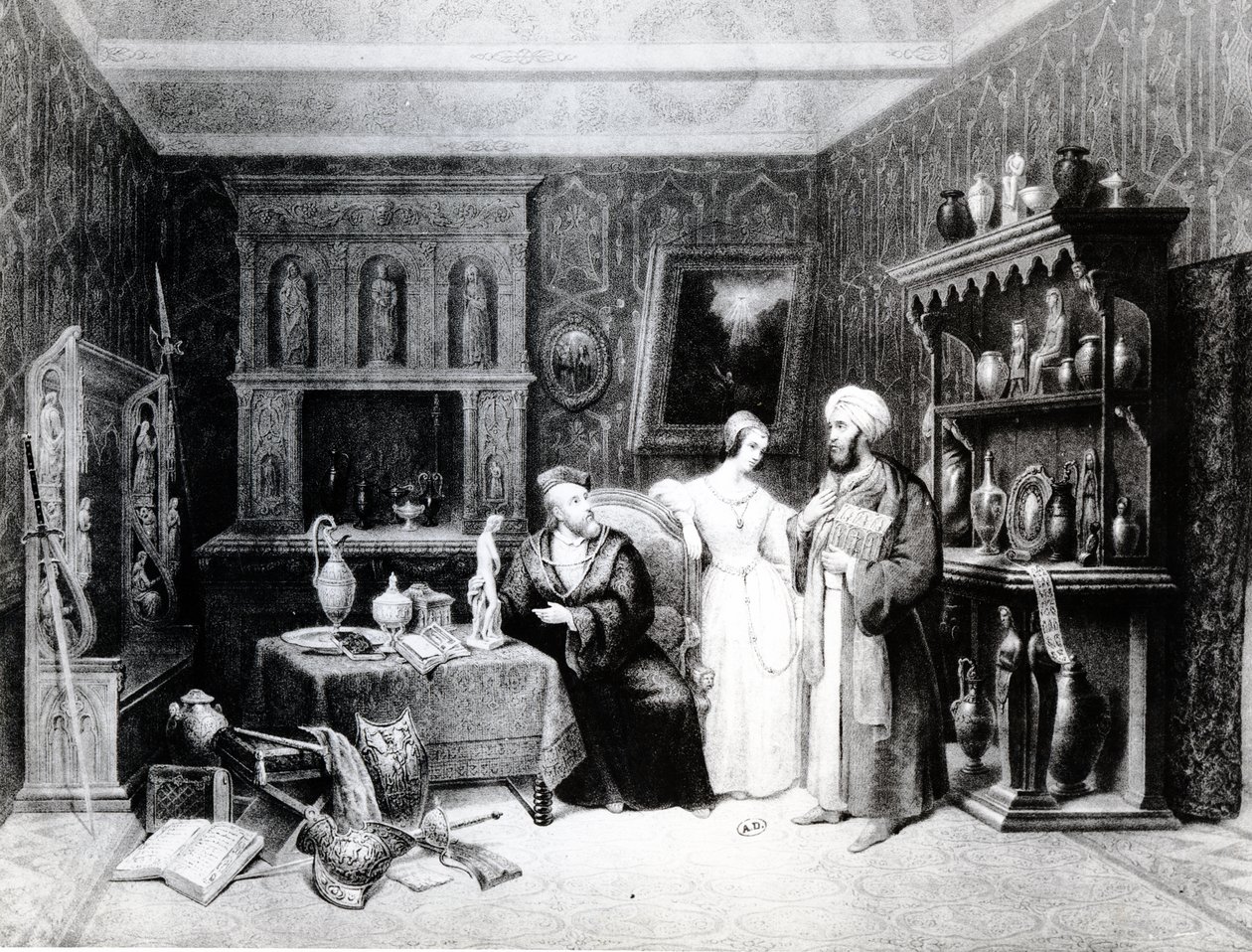 The Antiquary, noin 1830 tekijältä M. Renoux