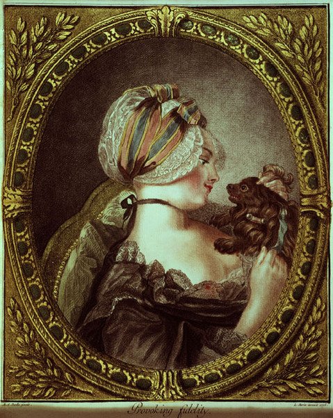 Provoking Fidelity kaiverrettu Louis Marin Bonnet (1743-93) tekijältä M.A. (after) Parelle