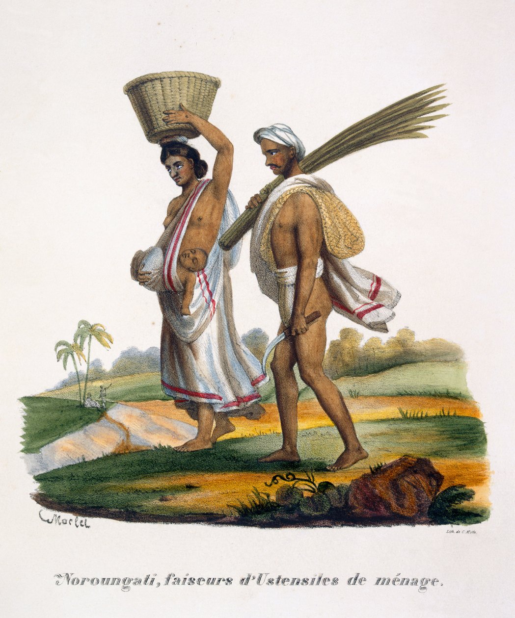 Kotitalousvälineiden valmistajat, 1827-35 tekijältä M.E. Burnouf