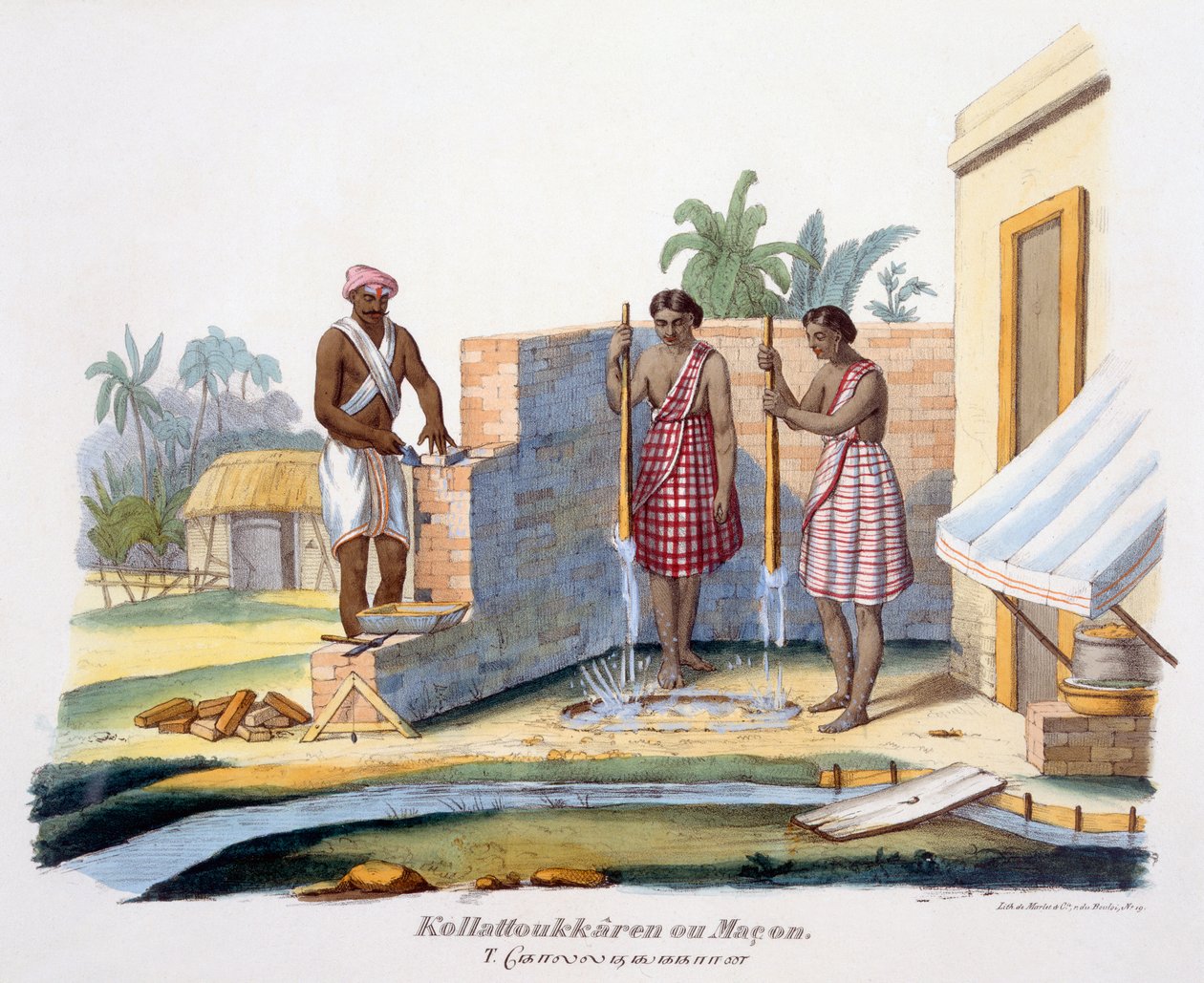 Vapaamuurari tai rakentaja, 1827-35 tekijältä M.E. Burnouf