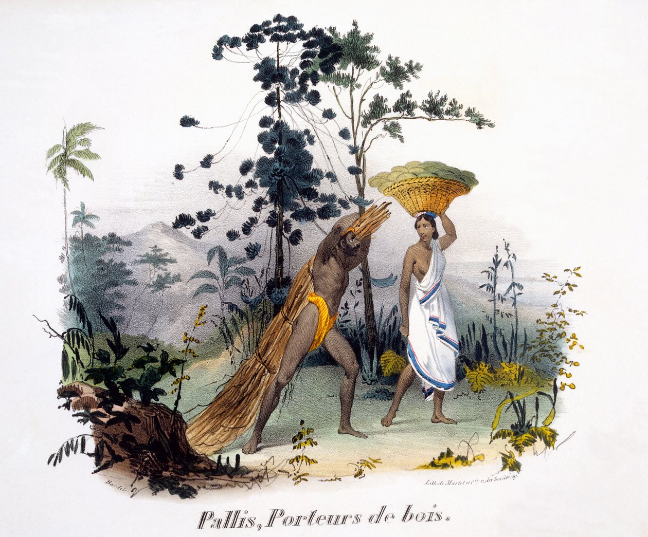 Pallis, puunkuljettaja, 1827-35 tekijältä M.E. Burnouf