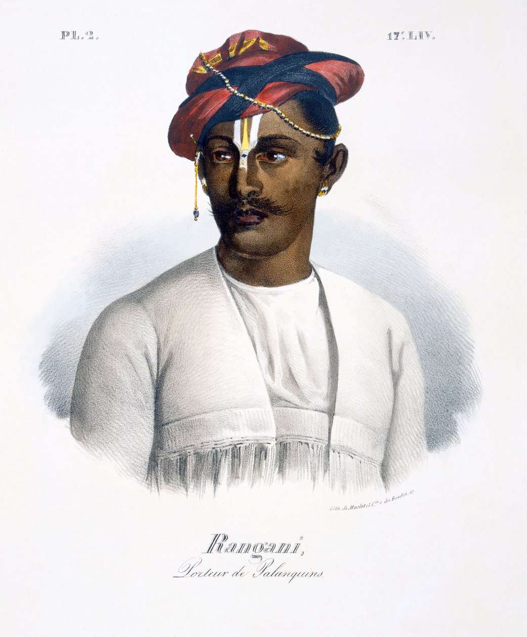 Rangani, pentueen kantaja, 1827-35 tekijältä M.E. Burnouf