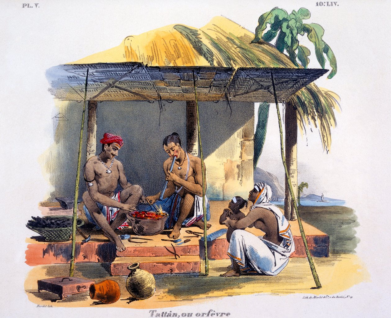 Smith tai metallityöläinen, 1827-35 tekijältä M.E. Burnouf