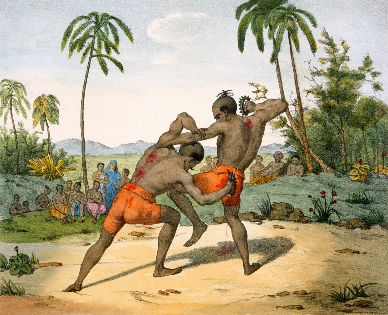 Painijat aseiden kanssa, 1827-35 tekijältä M.E. Burnouf