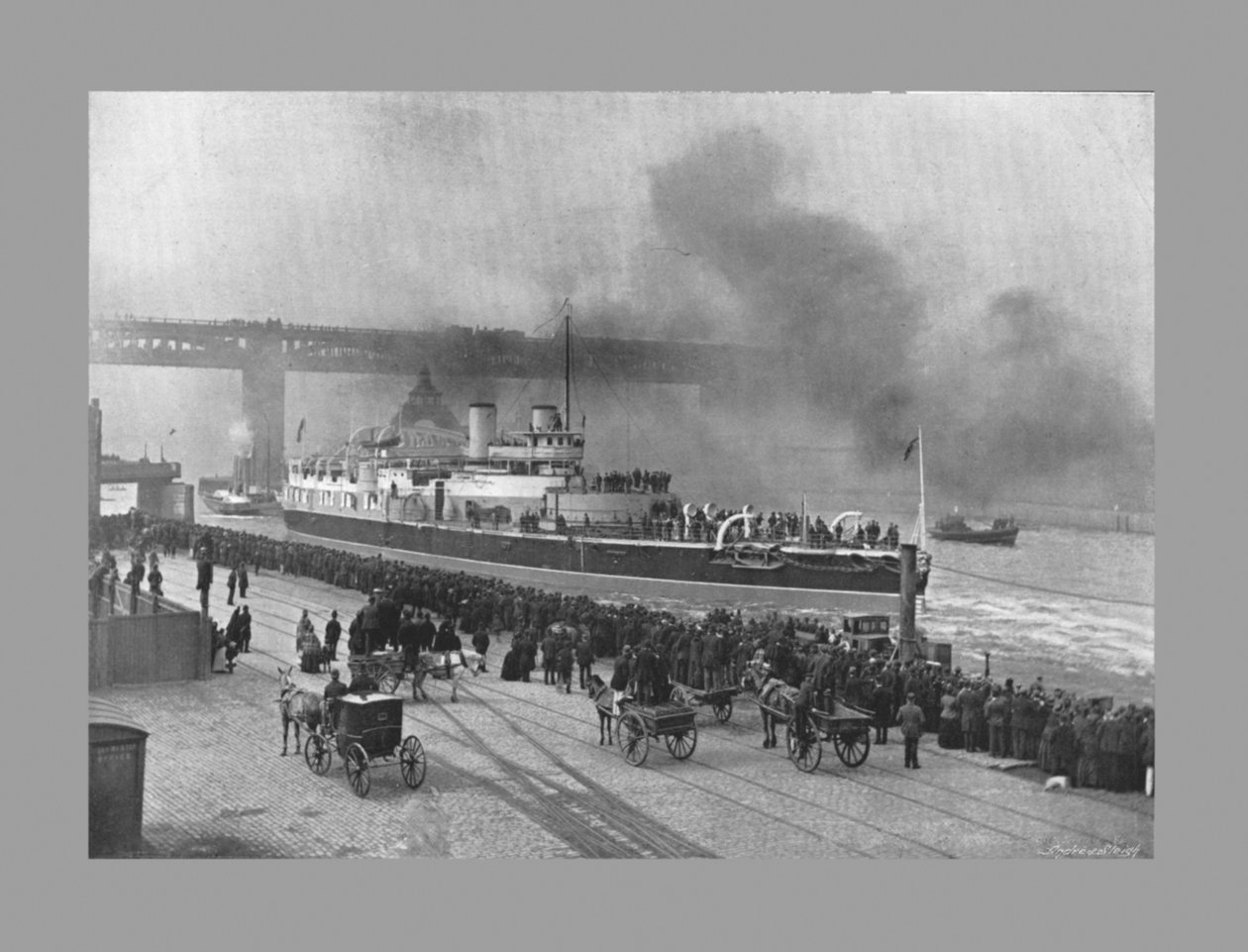 HMS Victoria Newcastle-On-Tynessä, 1887 tekijältä M. Aunty