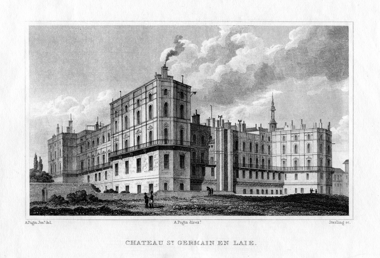 Chateau of Saint Germain en Laye, Pariisi, 1830 tekijältä M. J. Starling