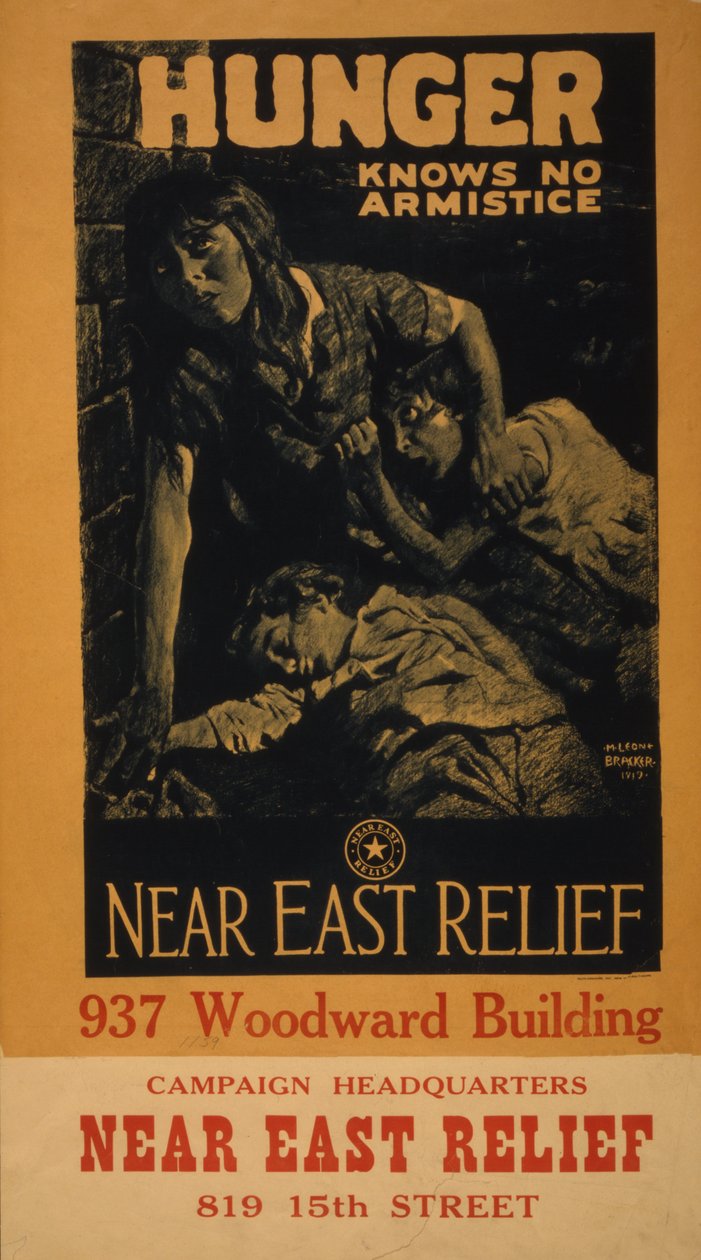 Nälkä ei tunne aselepoa – Near East Relief, 1919 tekijältä M. Leone Bracker