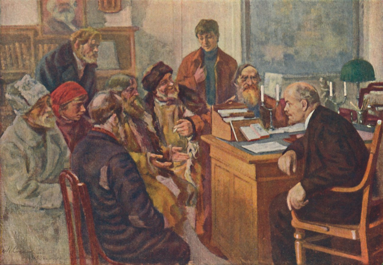 "Lenin puhuu talonpojille", 1939. tekijältä M Sokolov