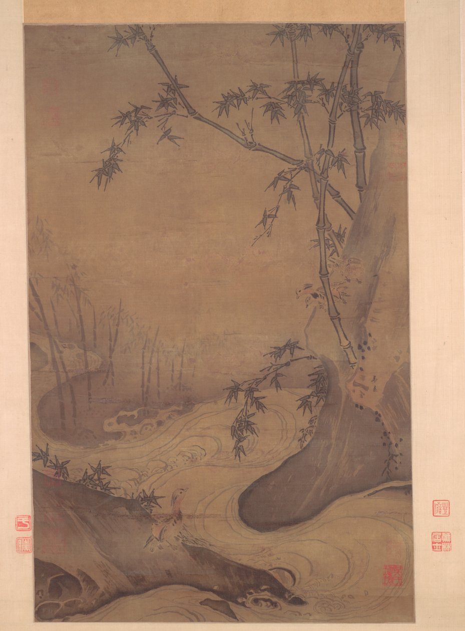 Bamboo and Ducks by a Rushing Stream, 1127-1279. tekijältä Ma Yüan