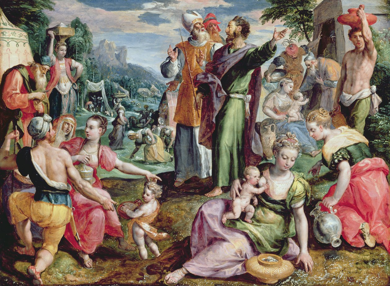 Mannan kokoontuminen, 1602 tekijältä Maarten de Vos
