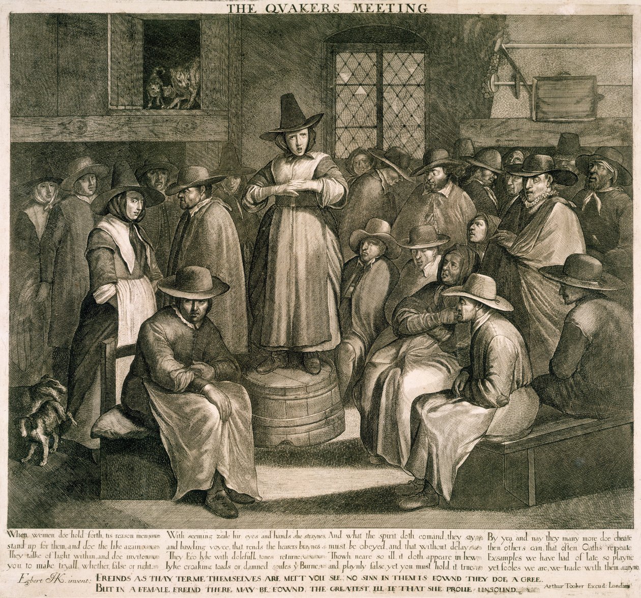 Kveekarikokous tekijältä Maarten van (after) Heemskerck
