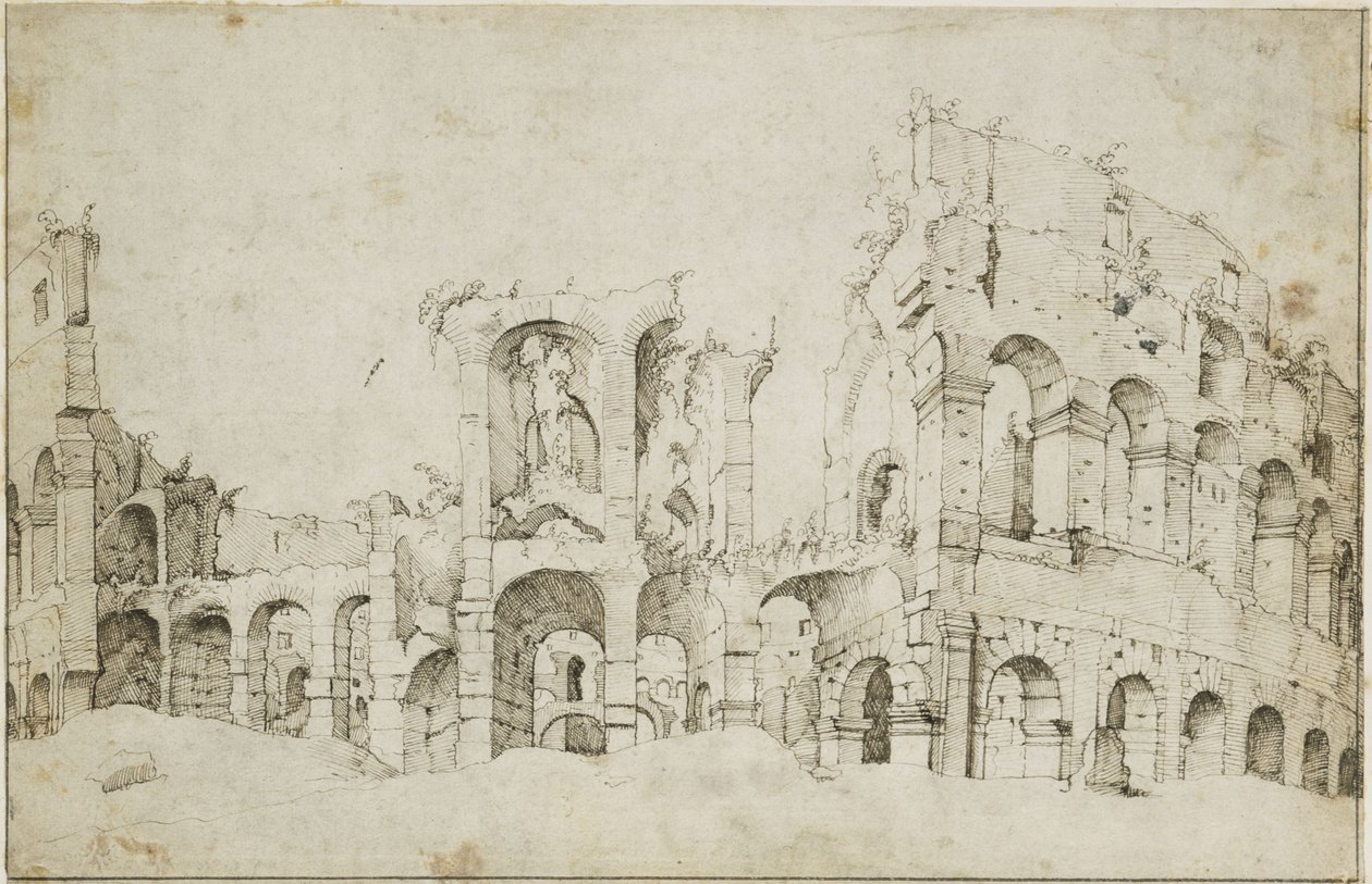 Maarten van Heemskerck - Rooma, Colosseum tekijältä Maarten van Heemskerck